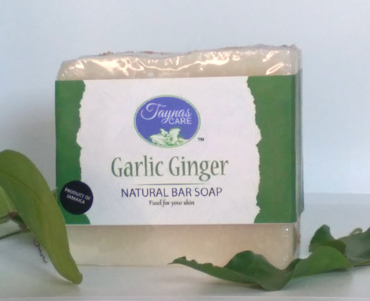 Taynas Body Care Garlic & Ginger Natural Bar Soap for Beautiful Skin