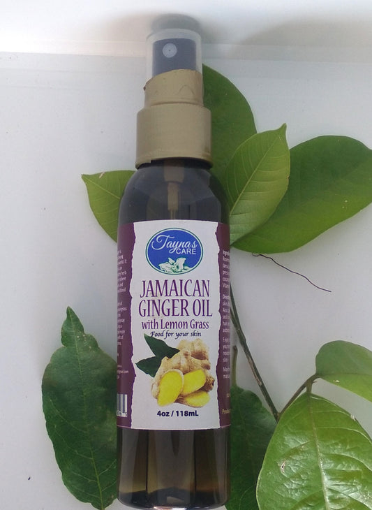 Taynas Body Care Jamaican Ginger Oil with Lemongrass
