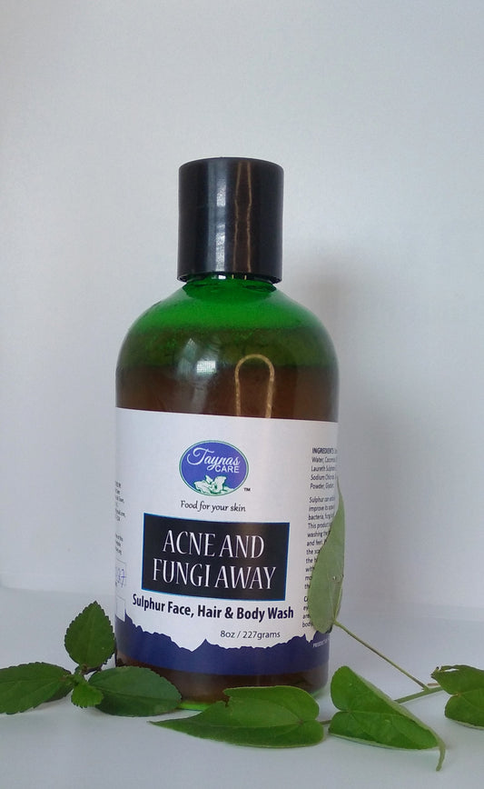 ACNE & FUNGI AWAY Sulphur Face, Hair & Body Wash